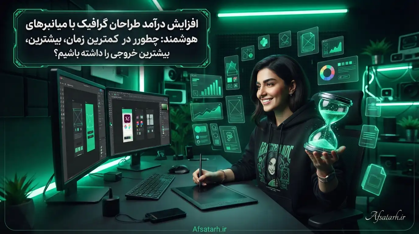 افزایش درآمد طراحان گرافیک با میانبرهای هوشمند: چطور در کمترین زمان، بیشترین خروجی را داشته باشیم؟